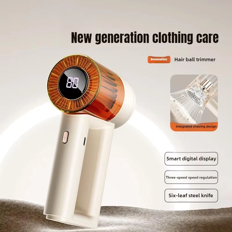 

Youpin Rechargeable Fabric Shaver, Electric Lint Remover with Digital Display, Sweater Shaver, Clothing and Blanket Lint Remover