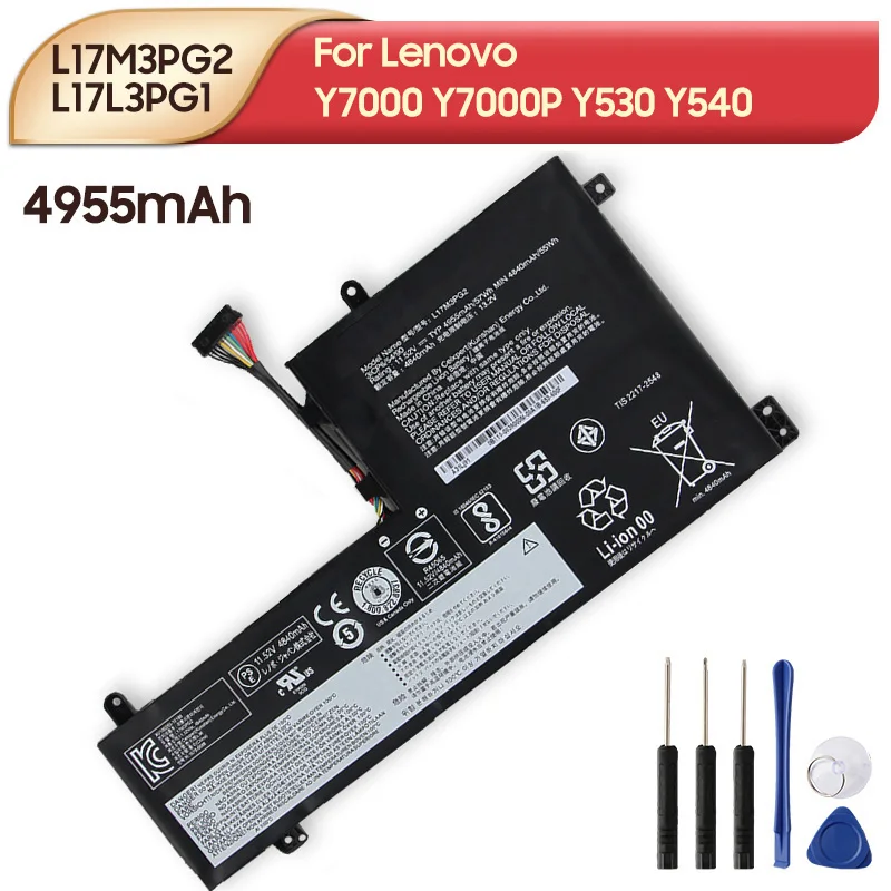 

NEW Replacement Battery L17M3PG2 L17L3PG1 L17M3PG3 L17C3PG1 For Lenovo Y530 Y540 Y7000 Y7000P 4955mAh