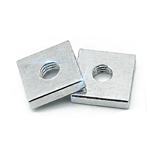 Imagen 2 del producto 5 ~ 50 Uds M2 M3 M4 M5 M6 M8 tuercas cuadradas finas de acero al carbono galvanizadas bloque deslizante para accesorio de perfil de aluminio DIN562