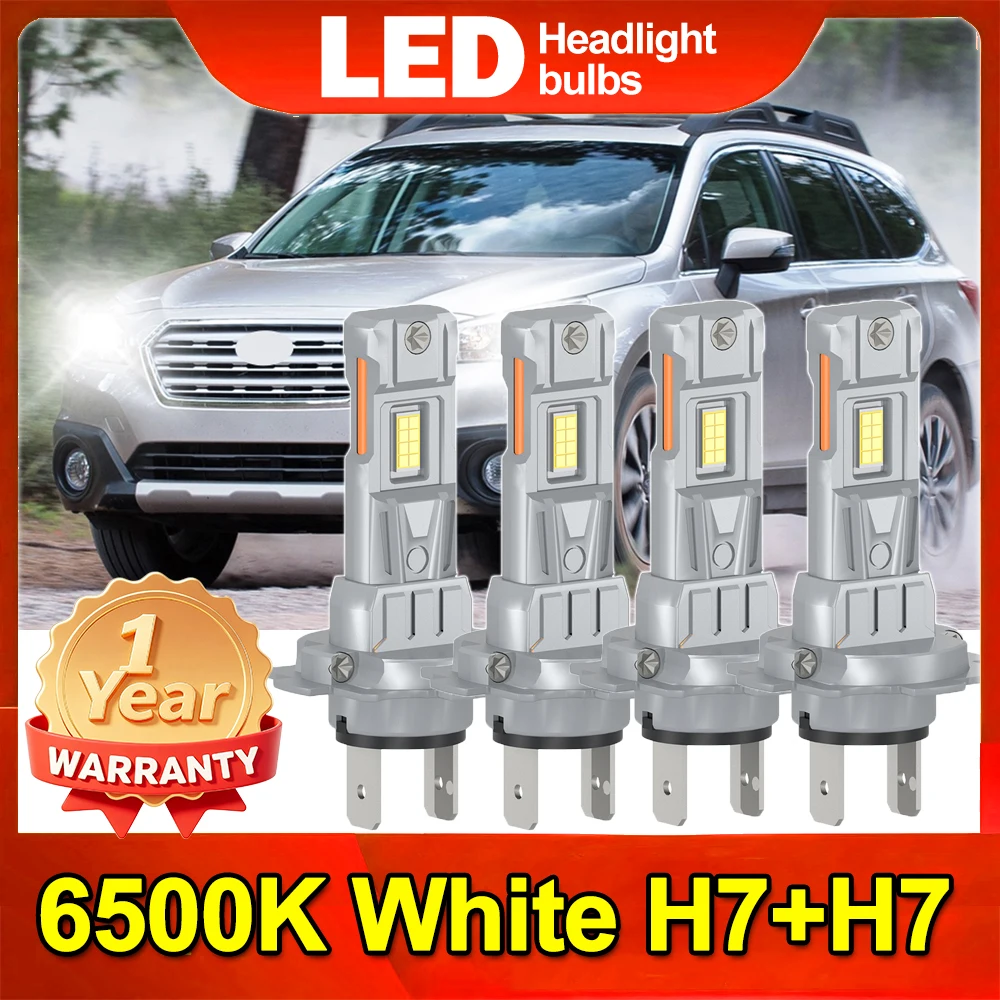 

H7 H7 LED Headlight KIT Combo Bulbs High Low Beam Super Bright White 6500k Highlight 3570 CSP Chips 1 Copper Tube