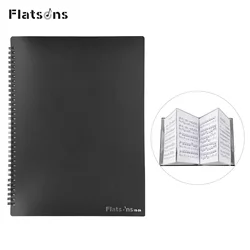 Flatsons FB-04 Music Score Holder A4 Size Paper Sheet Document File Organizer Folder 40 Pockets for Guitar Violin Piano Players