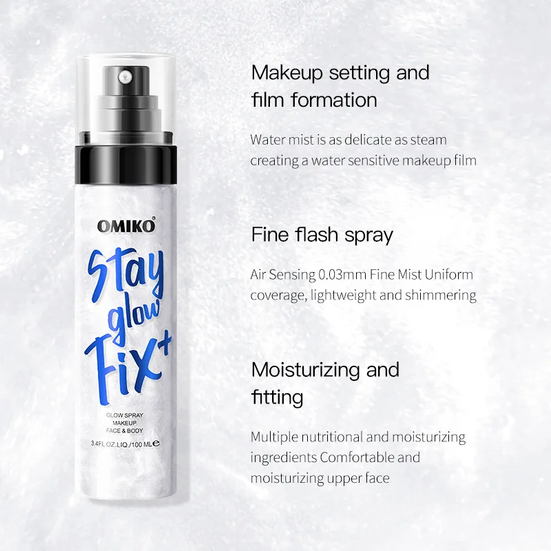 Flash Facial Setting Spray, Moisturizing Without Making The Skin Tight. Multiple Color Options Suitable for All Makeup Looks.