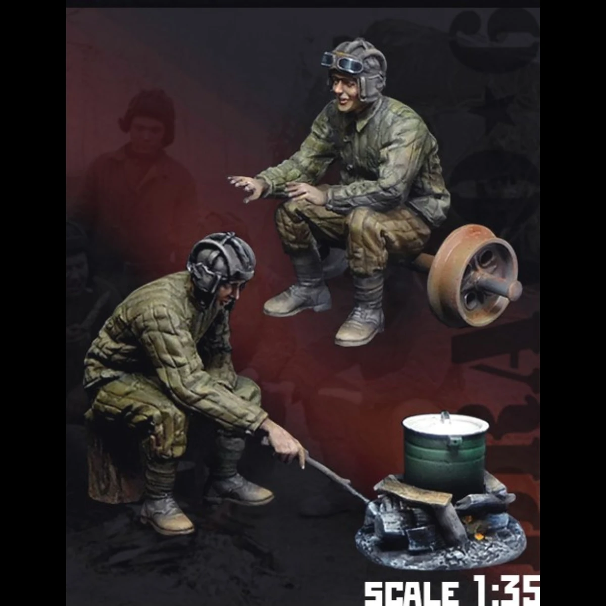 

1/35 resin soldier model GK Russian tank crew Unassembled and unpainted DIY kit 876R