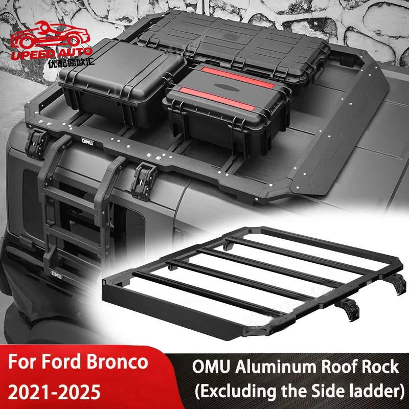 Suitable for Road 4x4 Exterior Accessories OMU Series Aluminum Roof Rack Top Luggage Cargo Carrier Ford Bronco 2021-25 2/4 Door
