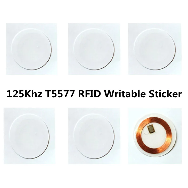 smart chip tag rfid 25 mm rewriteable adesivo duplicador clone token 125khz copiadora duplicando distintivo pecas 125khz id t5577 01