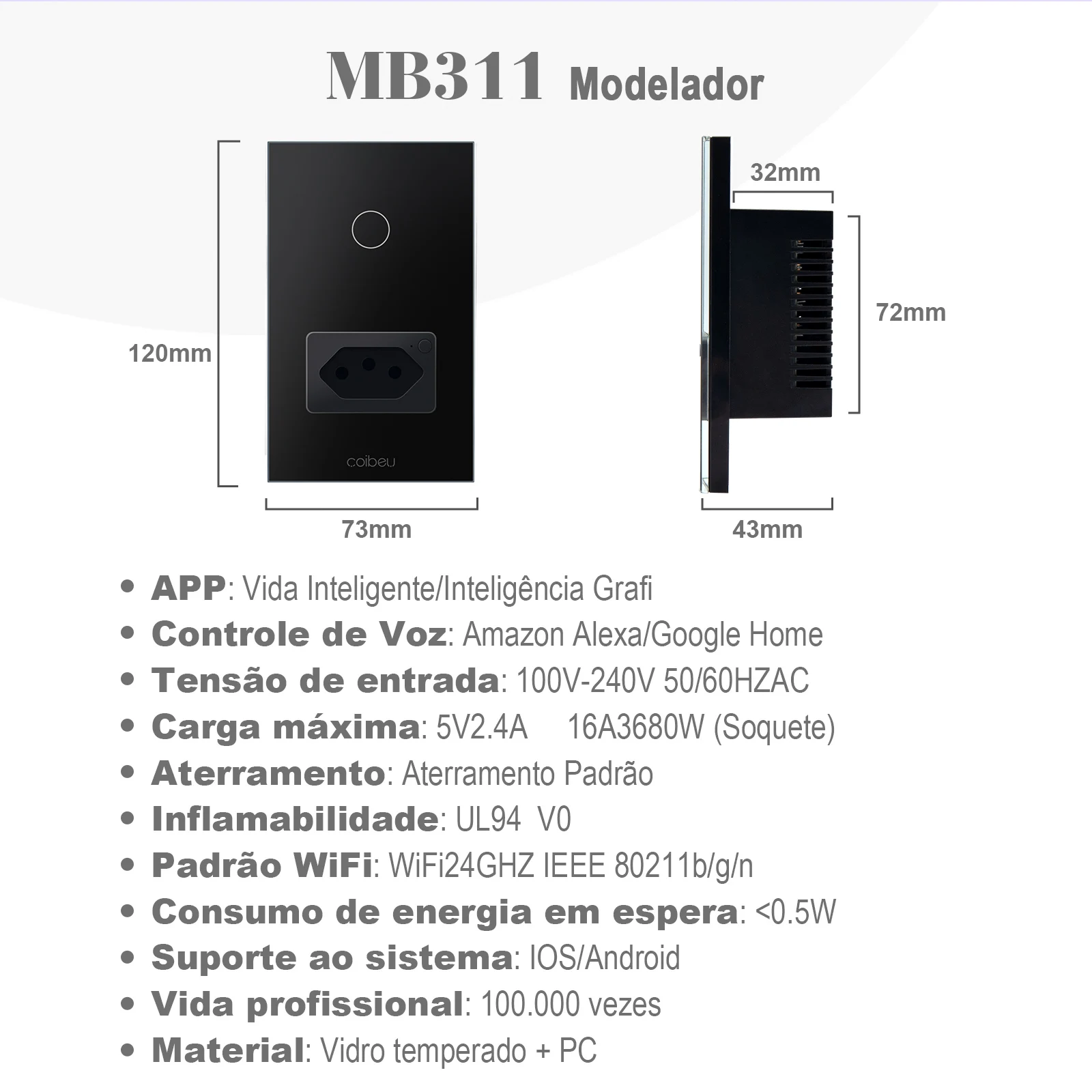 alexa ，painéis de parede，tomada inteligente wifi ，interruptor inteligente，tuya，plug，tomada usb，extensao de tomada，do brasil