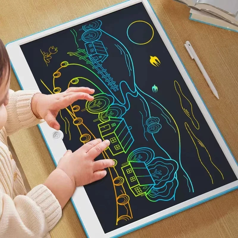 Tableau d'écriture LCD pour enfants, arts de l'écriture et de la peinture, cultiver les intérêts et les loisirs des enfants, jouets dos, 16 pouces