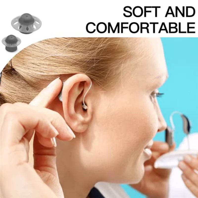 Hearing Aid Domes for Phonak Marvel & Paradise RIC BTE Models SDS 4.0 Small Open Dome 6mm 20 Pcs Pack,Small