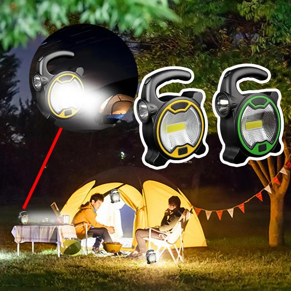 Outdoor Camping Camping Light COB Portable Gloodlight Camping Emergency Portable Light Strong Work Light LED Light