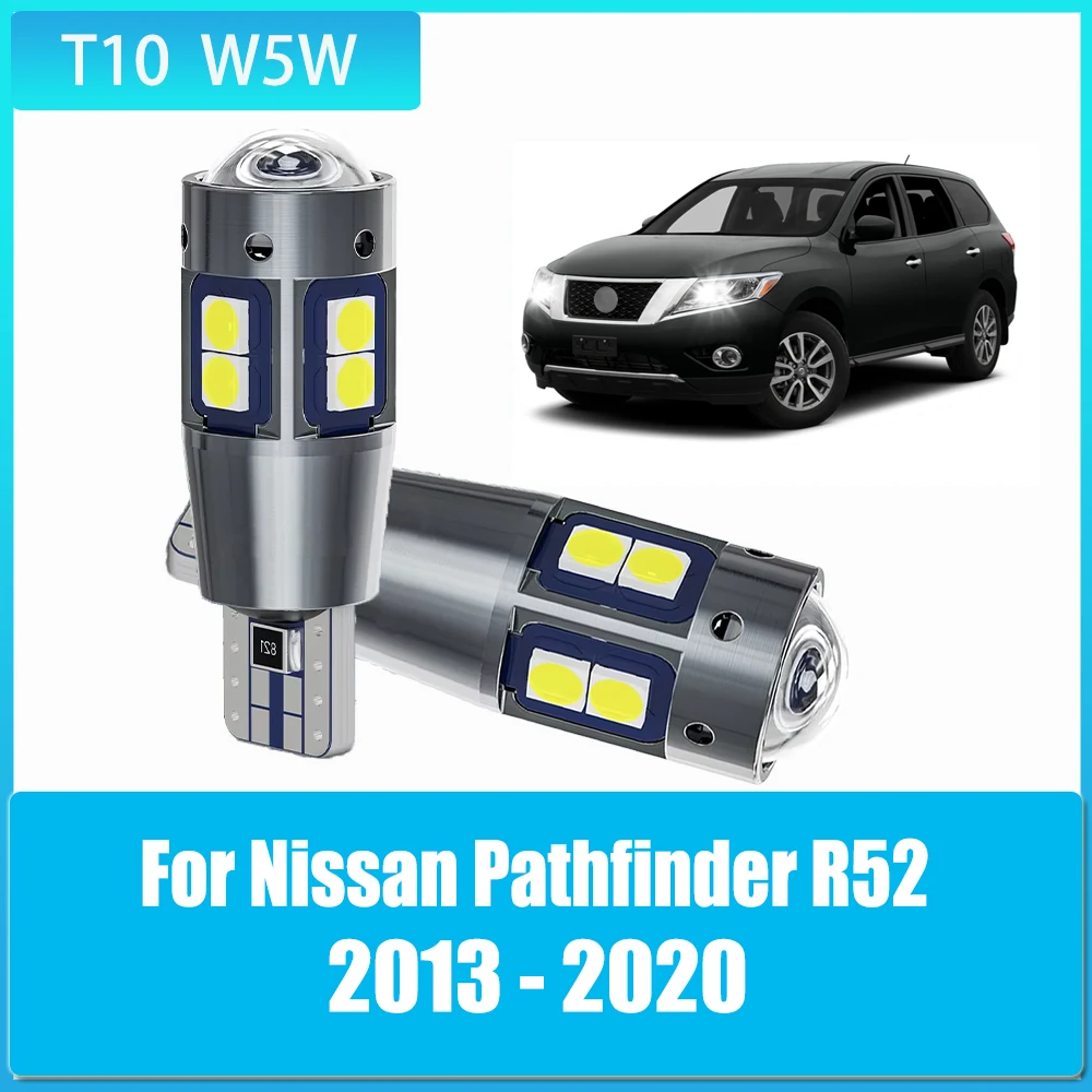 2pcs T10 W5W LED Canbus 12V Led Bulbs Auto Car Clearance Light for Nissan Pathfinder R52 2013 2014 2015 2016 2017 2018 2019 2020