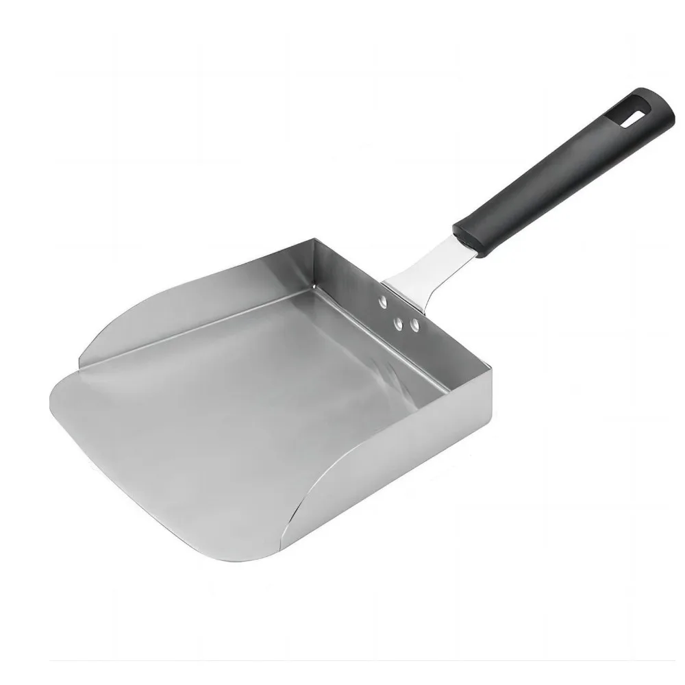 

Stainless Steel Food Transfer Spatula Large Size Professional Griddle Food Mover Anti-scalding Handle Food Shovel Pizza