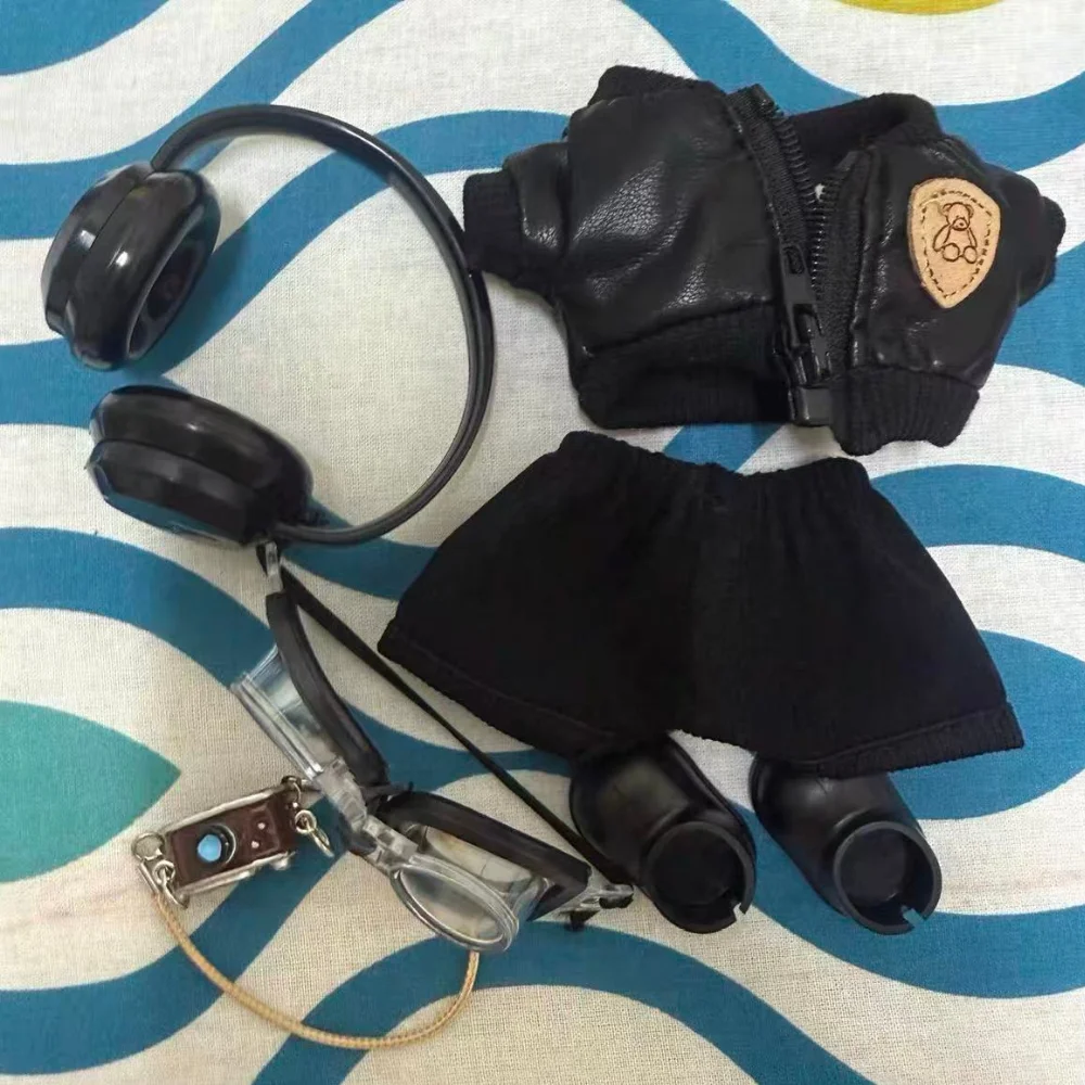 ل 17 سنتيمتر لا بو بو ملابس دمى لطيف مجموعة اكسسوارات الأحذية دمية DIY بها بنفسك اكسسوارات التدريب الجلوس ألعاب الحفلات اللعب الهدايا