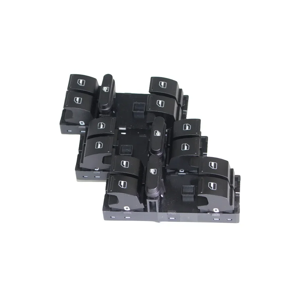3PCS Four Button Master Window Switch Button For VW Golf 5 Golf 6 Jetta MK5 Mk6 Tiguan Touran Passat B6 B7 1K4 959 857B