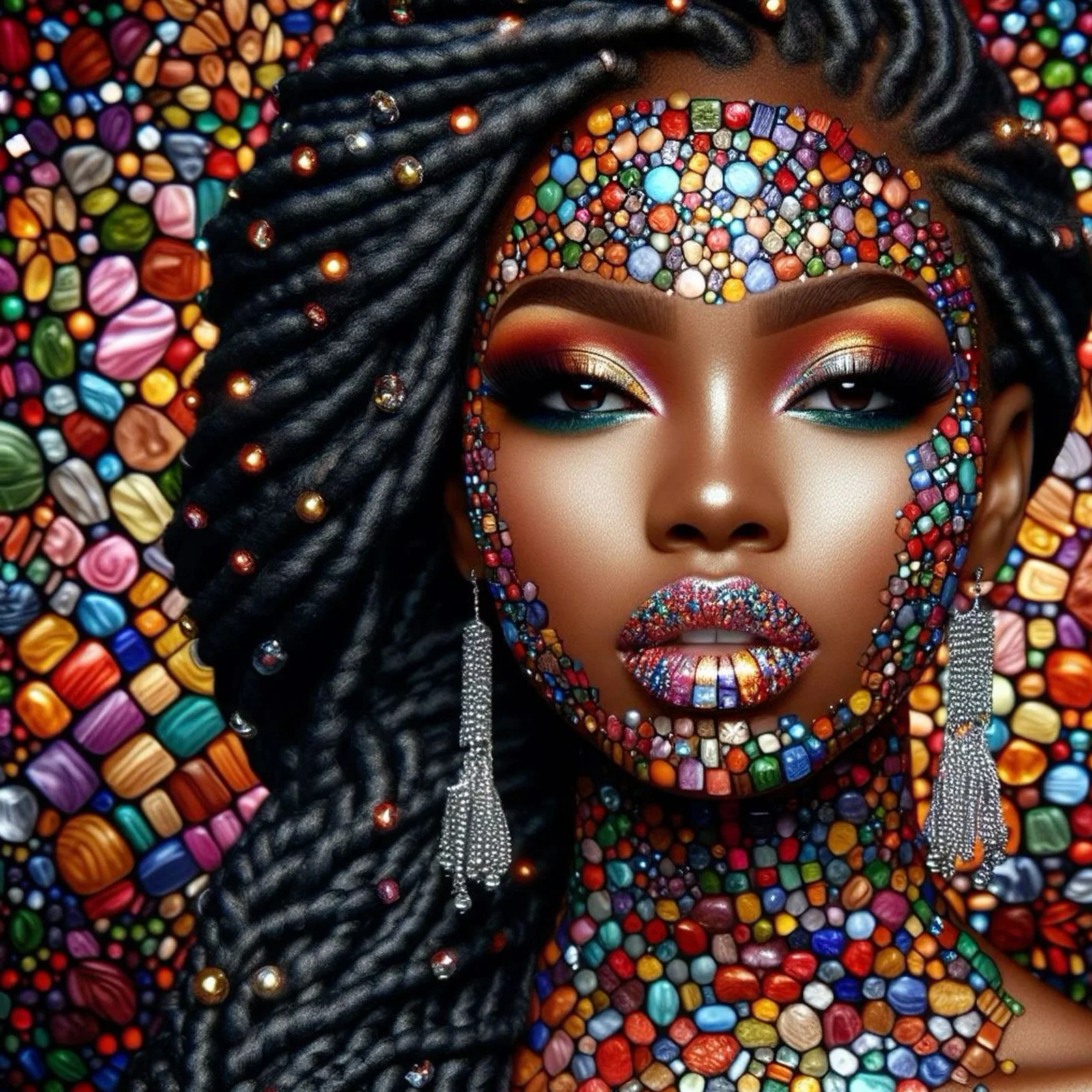 

5D Beautiful woman Diamond Painting Kit – Easy DIY Round Gem Art, Engaging Craft, 40 * 40cm/15.75 * 15.75in Home Decor