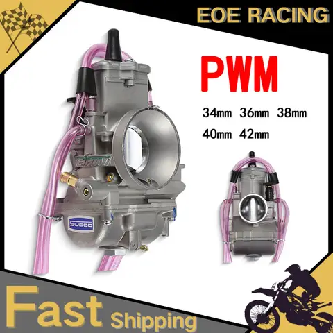 범용 Keihin PWM 34 36 38 40 42mm KTM 250CC 2 스트로크 스쿠터 ATV 레이싱 카브 오토바이 기화기