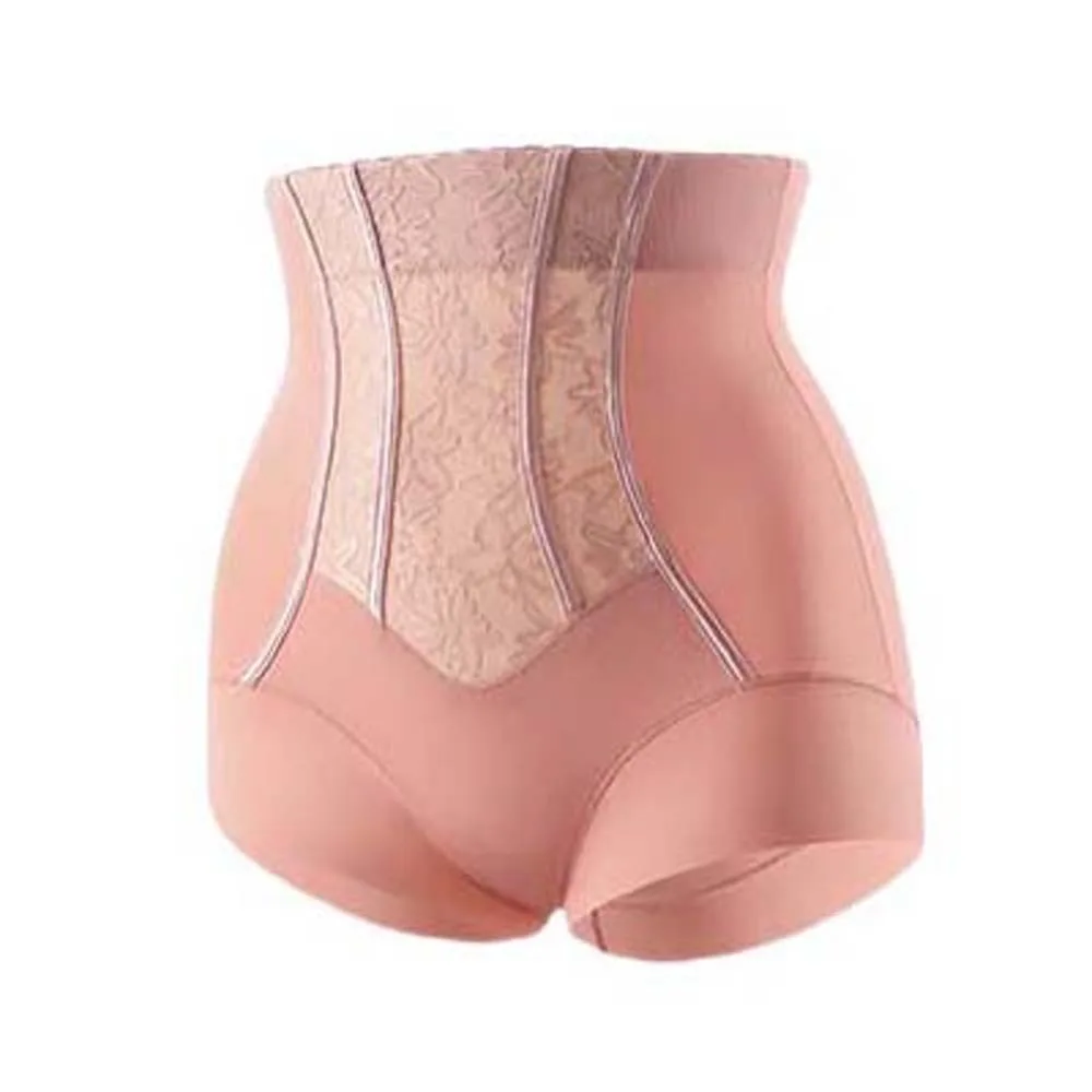 

High Waist Postpartum Body Shaper Large Size Flowers Seamless Underpants Belly Contracting Shapewear Butt Lifter Briefs Lady