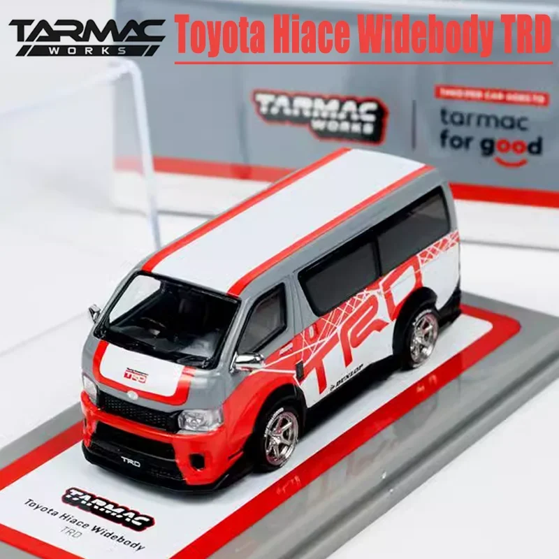 Tarmac nous-mêmes 1/64 Toyota Hiace Widebody TRD Alliage Jouet, Véhicule à moteur, Modèle en métal moulé sous pression, Cadeaux