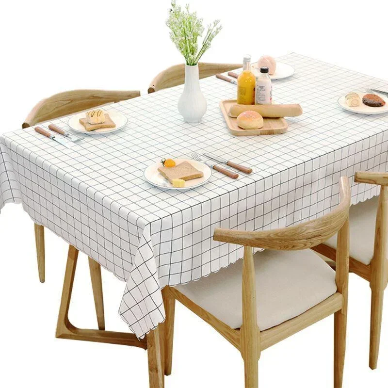 

Round Tablecloth PVC Waterproof Oil-Proof Elastic Edged Party Wedding Table Cloth Home Decor Kitchen Table Protection Cover