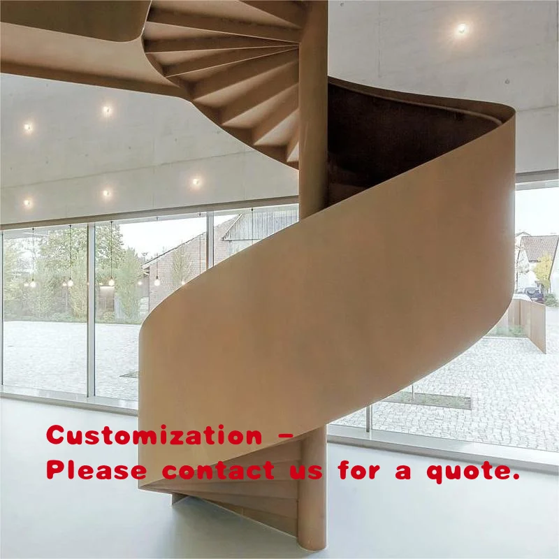 custom.Space Saving Staircase with Hardwood Treads and Durable Steel Spine Home Interiors