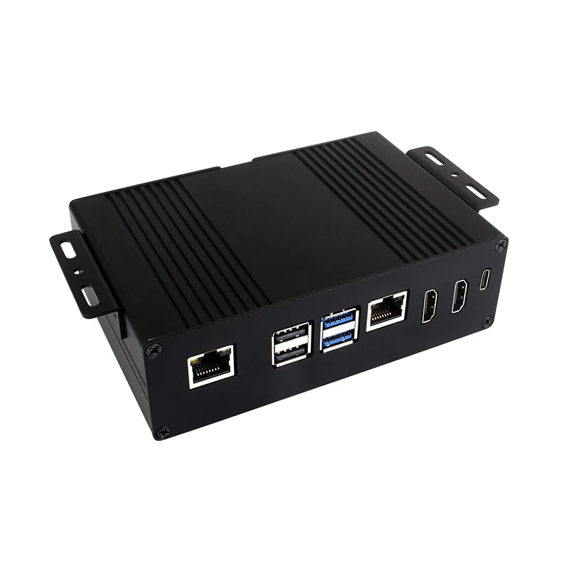 Kit Mini-Computer All-in-one multifunzionale per Raspberry Pi 5, custodia in lega di alluminio, opzioni per scheda adattatore PCIe interna