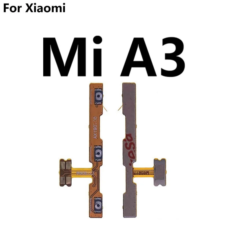1PCS New 100% High Quality Power On/Off + Volume Up/Down button Flex Cable For Xiaomi A3 A2 A1 Lite Mi6 Mi 6