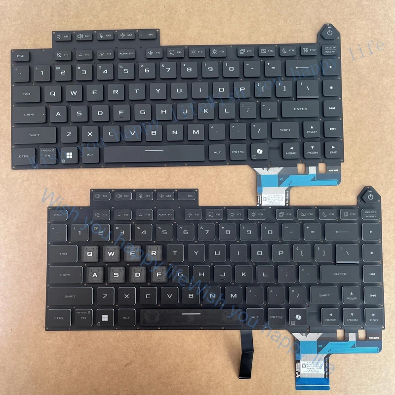 

LULU New US RGB Backlit Keyboard For ASUS ROG Strix G615 G615L G635 G635J Gaming