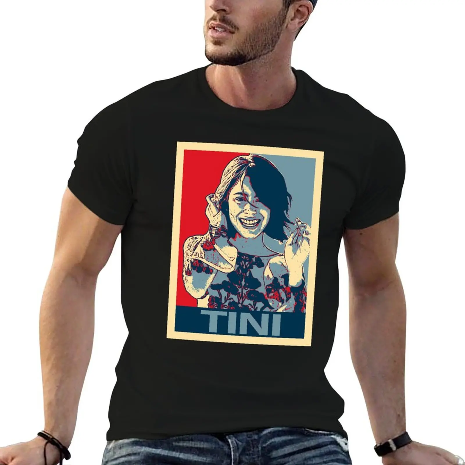 Tini Stoessel Fitted T-Shirt graphic t shirt vintage plus size tops anime shirts men