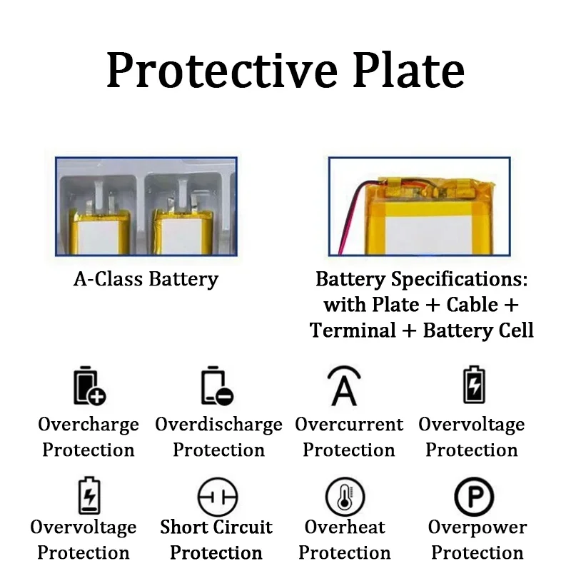NEW1-10 قطعة بطارية ليثيوم بوليمر 955565 بطارية قابلة للشحن للمنقل الطاقة لتحديد المواقع كاميرا الكمبيوتر اللوحي DVD