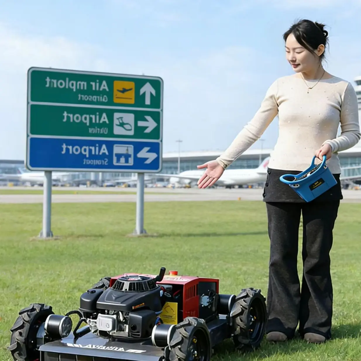 

Customized Full Accessory Remote Control Flail Mower Including Spare Blade Set Tool Kit And Detailed Manual