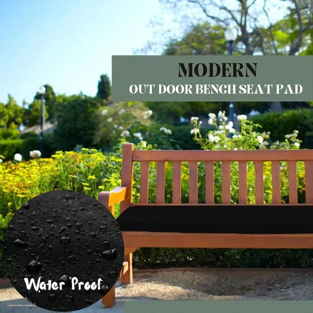 

Подушка для скамейки, уличная садовая подушка для патио, нескользящая подушка для скамейки из ротанга с молнией, длинная подушка для сиденья скамейки на 2, 3, 4 места, для ротанговых скамеек