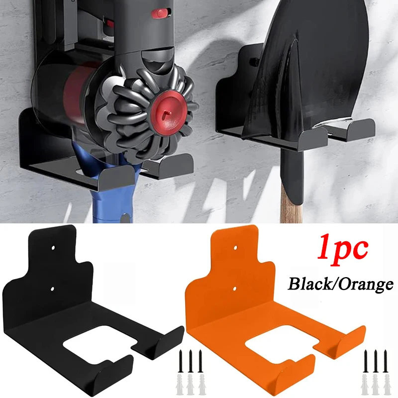 

1pc Black/Orange Garden Electric Tools Lawn Trimmer Lawnmower Metal Holder Multipurpose Home Garage Storage Rack Hand Tools