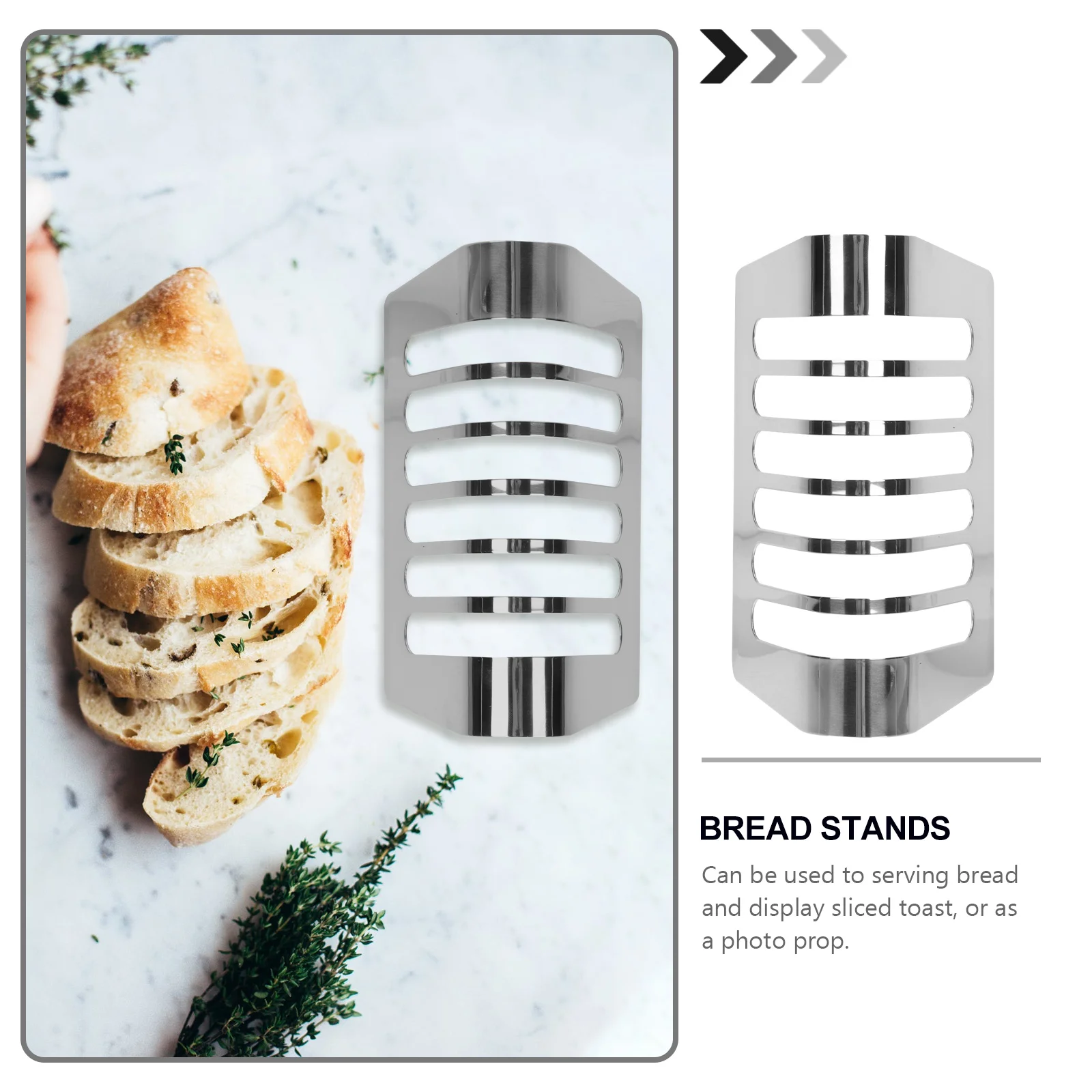 

1 шт. полка для хлеба из нержавеющей стали, антикоррозийная подставка для хлеба, витрина для тостов для завтрака, держатель для сервировки еды, кухонные принадлежности
