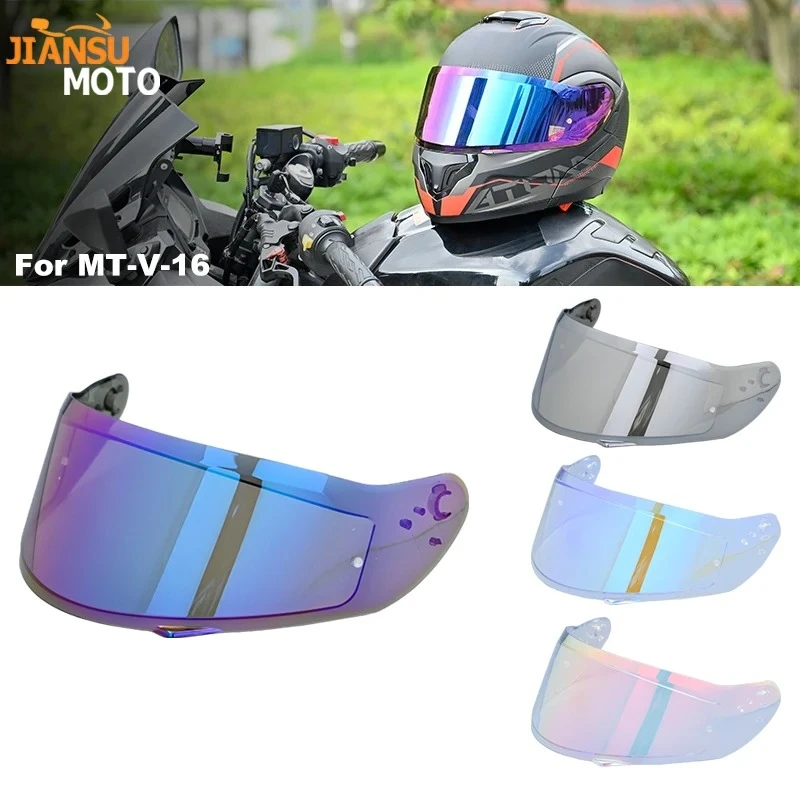 Motorcycle Helmet Face Lens For MT-V-16 ATOM SV Visor Anti-UV Anti-Scratch Dustproof Wind Shield Motorcycle Accessories MT V16