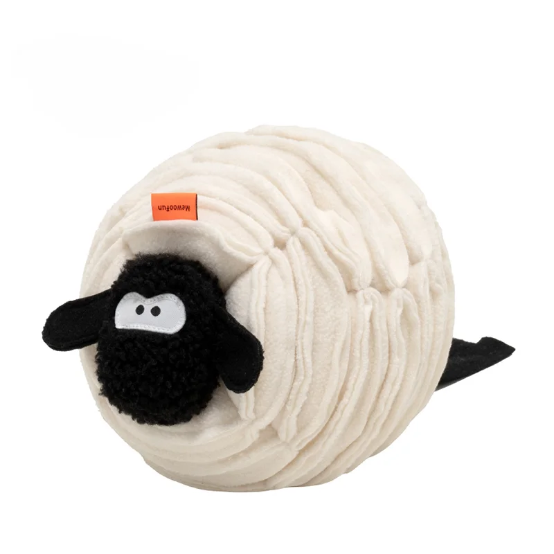 New Magic Sheep Design Plush Pet Dog Toy Small Nose Plug Pad Nose Work Plush Pet Chewing Toy