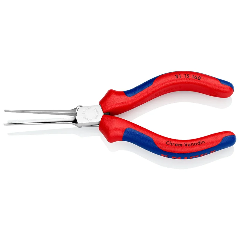 KNIPEX 31 15 160 Needle-nose Plier 124Grams 160mm Length Flat Ergonomical Shape Plier s for Bending and Adjusting Work