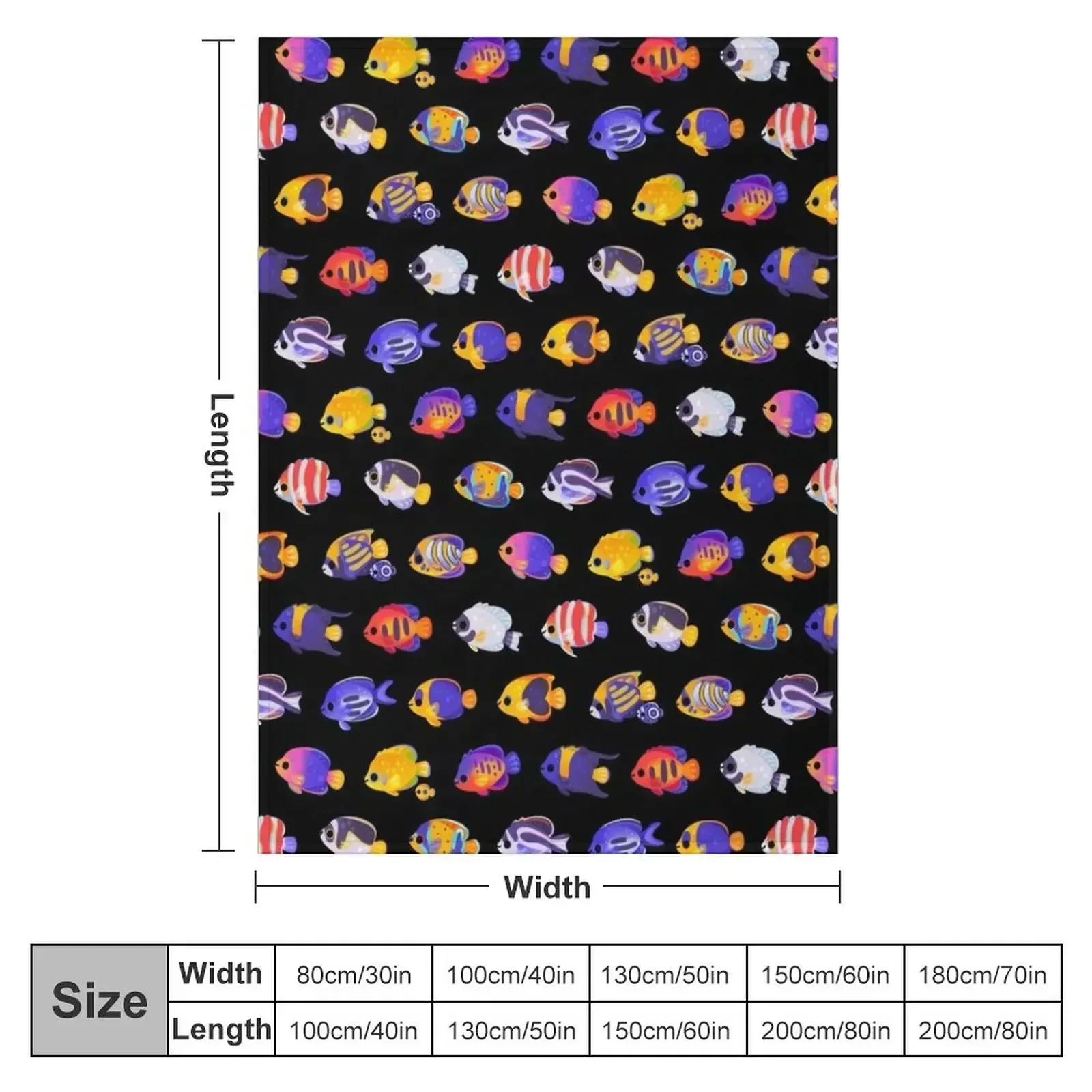 Angelfish! (marine) - name ver. Throw Blanket For Sofa Thin Custom Luxury Throw Blankets