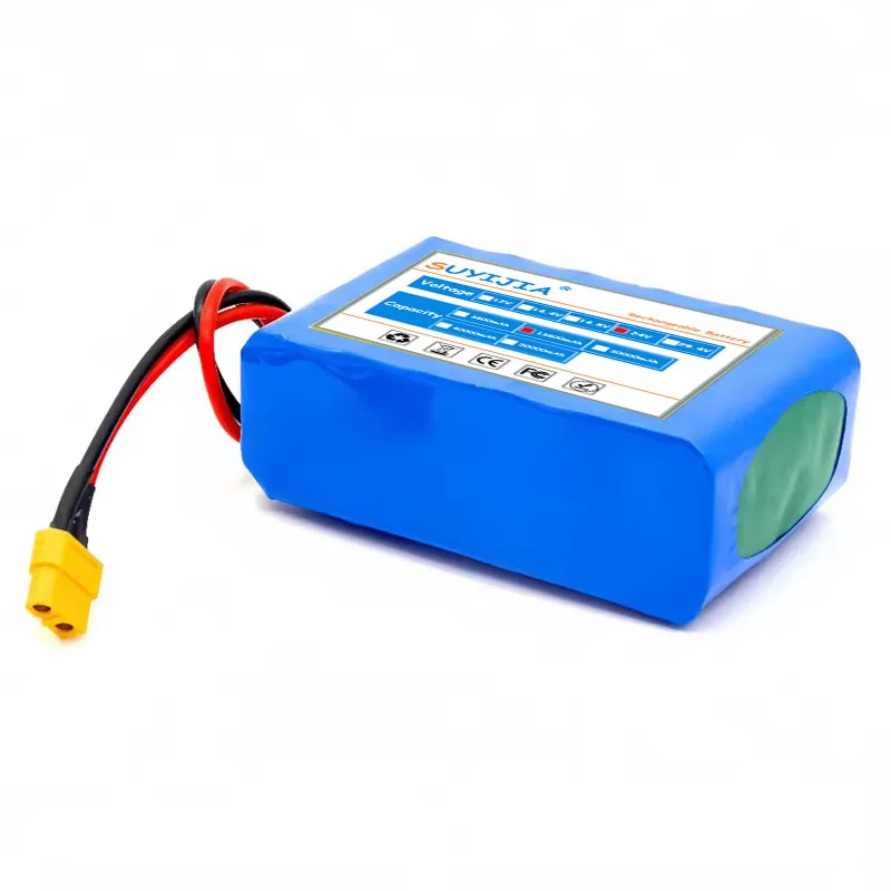 Batterie Lithium-ion 6s2p 24V 13,8Ah 18650 Batterie Lithium-ion 25,2V 13800mAh Avec BMS + Chargeur