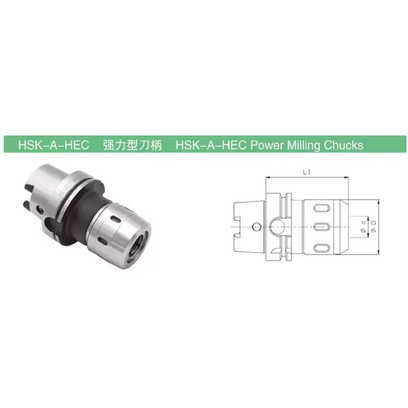 CNC HSK63A-C32-100 High Speed Milling Cutter Spring Collet Chuck Tool Holders