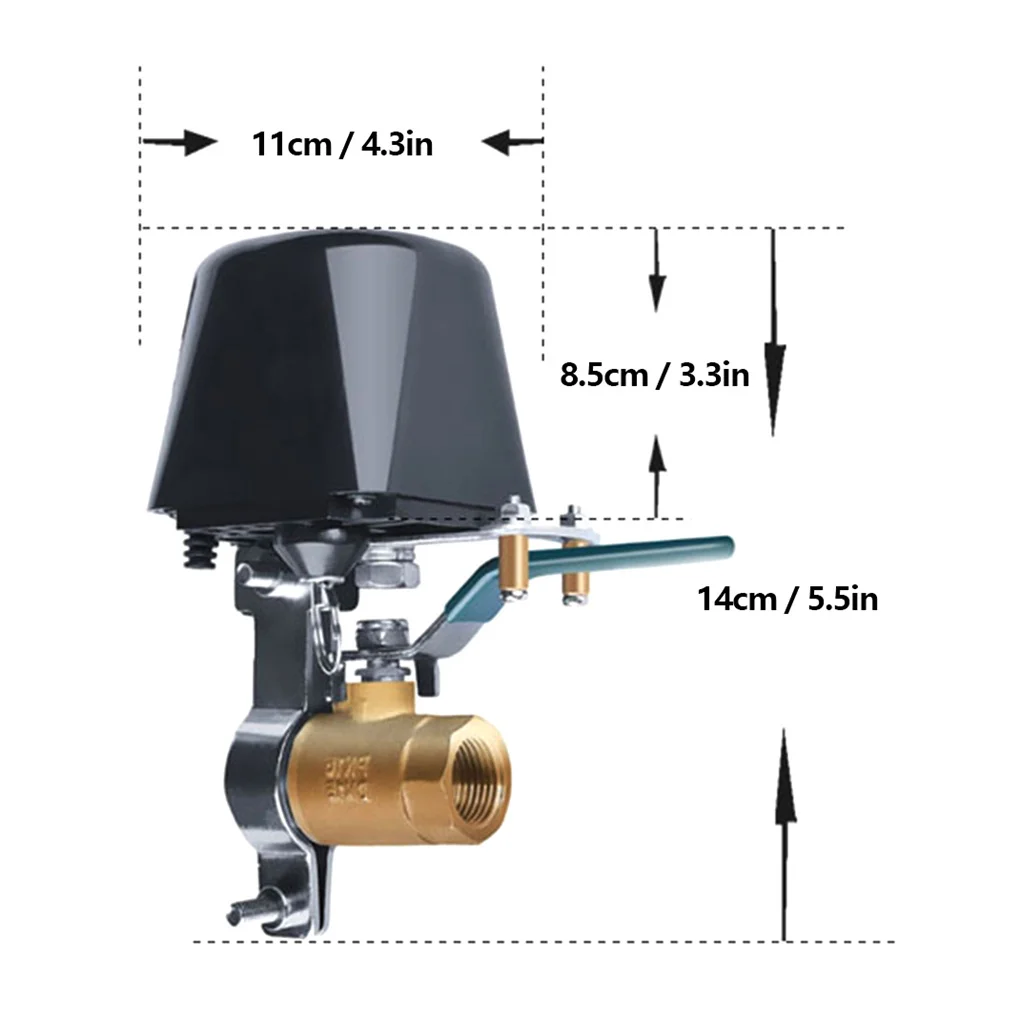 

Water Valve Tuya Smart Linkage Controller Wireless WiFi Control Timed Switch Valve UK Plug