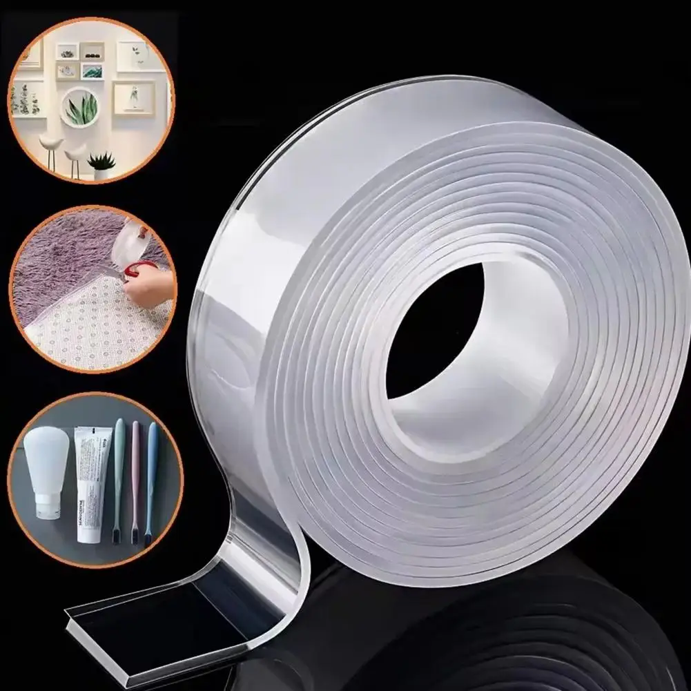 300cm Nanometer Tape Heavy Duty Nanometer Tape Waterproof Double Adhesive Tape for Mounting Strong Removable Traceless 300cm