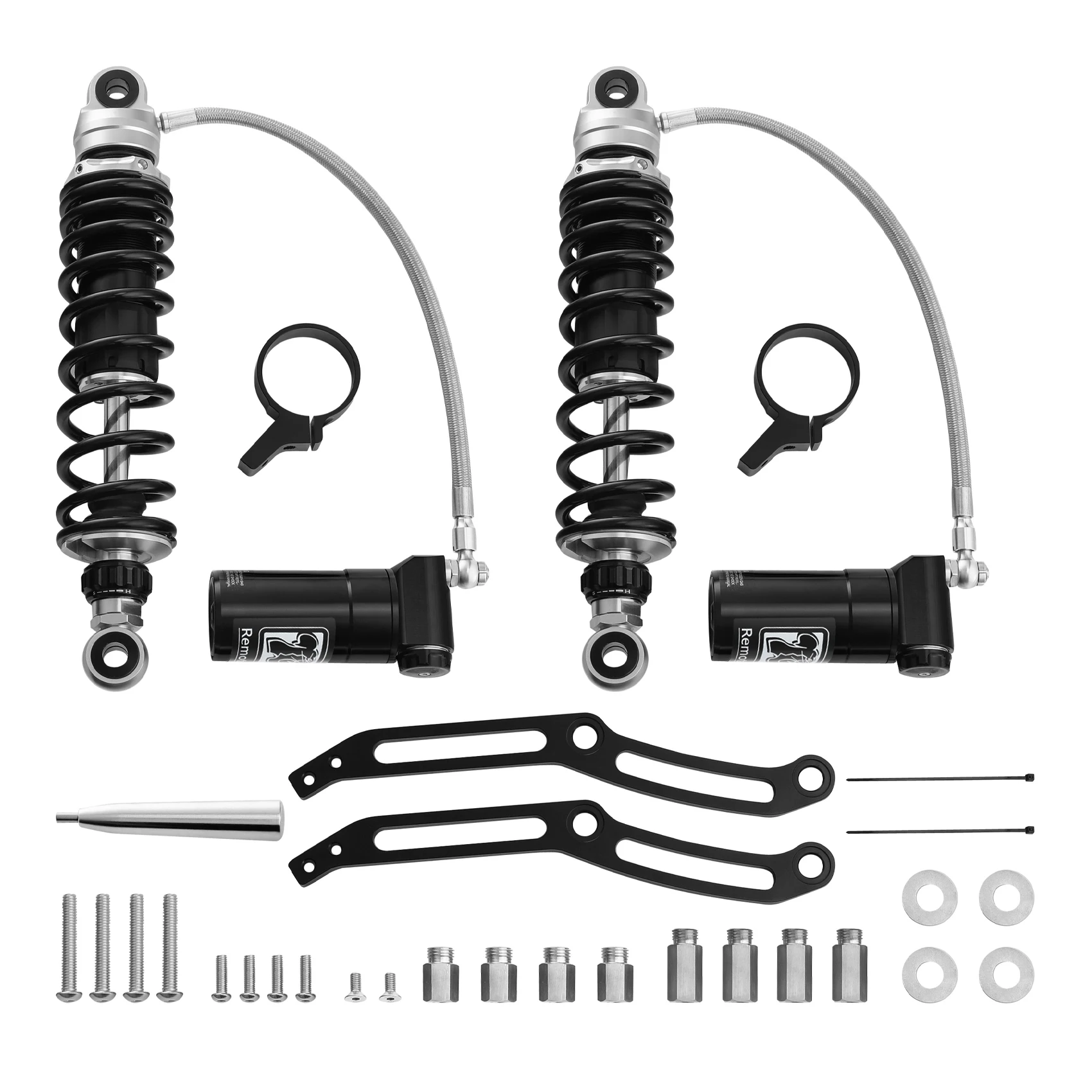 

Remote Reservoir Rear Suspension Shocks For Harley Touring Road Glide FLTRX Road King Special FLHRXS Ultra Limited FLHTK 14-2023