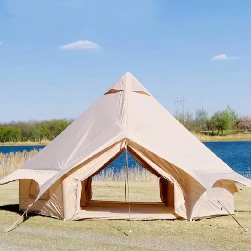 Newest Yurt Air Inflatable Tent Inner and Outer 2 Layer Waterproof Tent