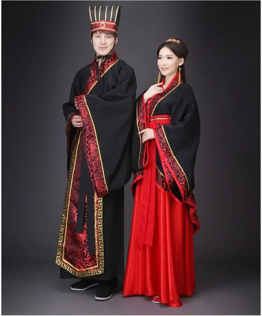 Chinese Ancient Clothes Hanfu Cosplay outfit for Men and Women Adults Halloween Costumes for Couples