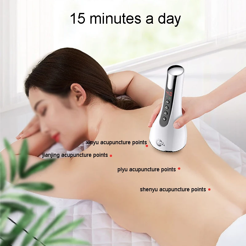 Microcurrent Meridian Scrape Infrared Body Detoxification Massage Comb Regimen Dredging Warm Brush Shape Promote Blood Relaxing