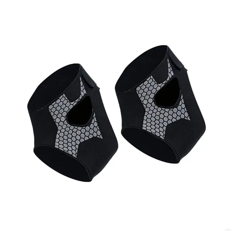 Ankle Support Sleeve Pair for Injury Rcovery Breathable Open Heel Ankle Brace for Running, Walking, Gym Training and Daily