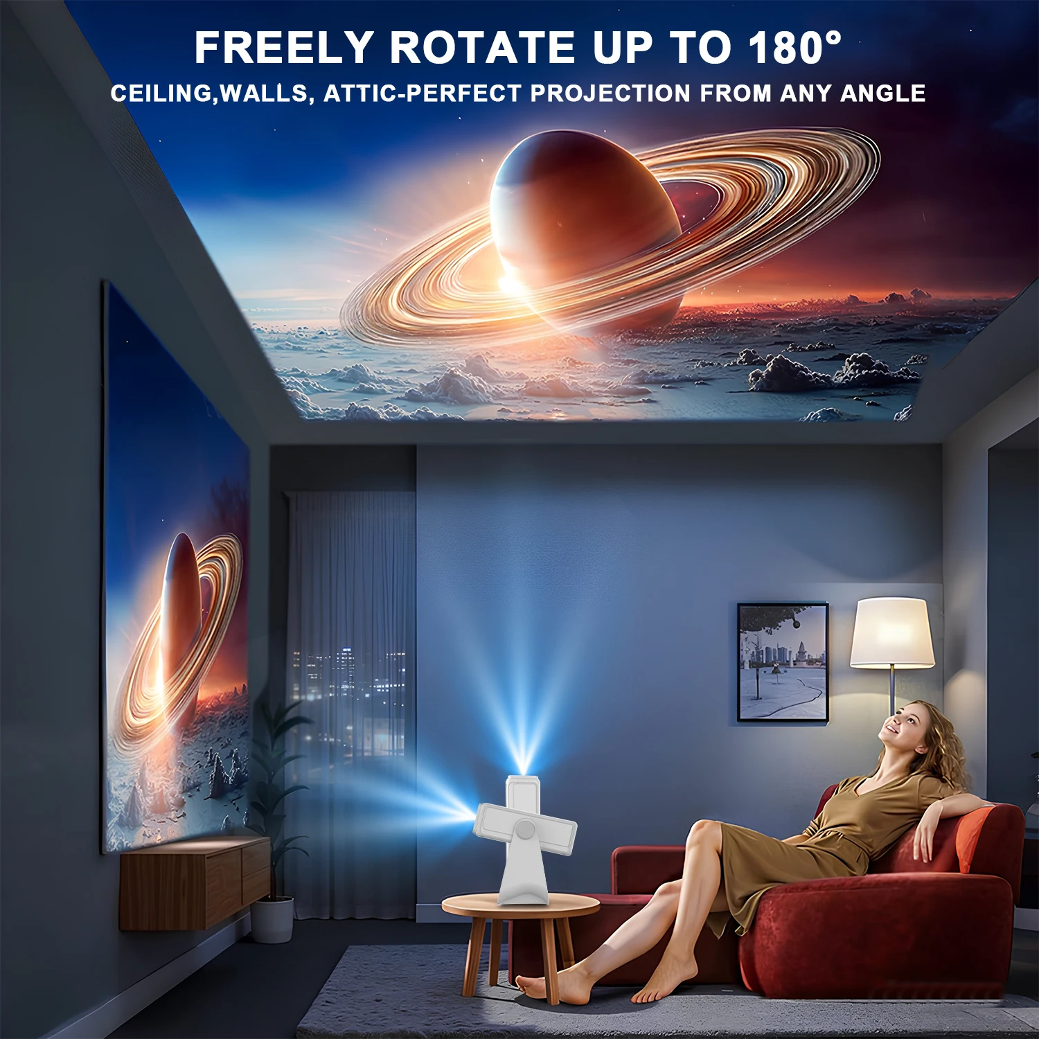 Home Cinema Hdmi - Full Function Water Sports Projector Keystone