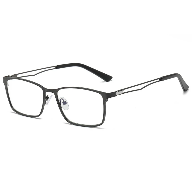 

New Alloy Anti Blue Light Reading Glasses for Women Men Rectangle Literary Hollow Hyperopia Spectacles Old Man Gift Gafas 0~+4.0