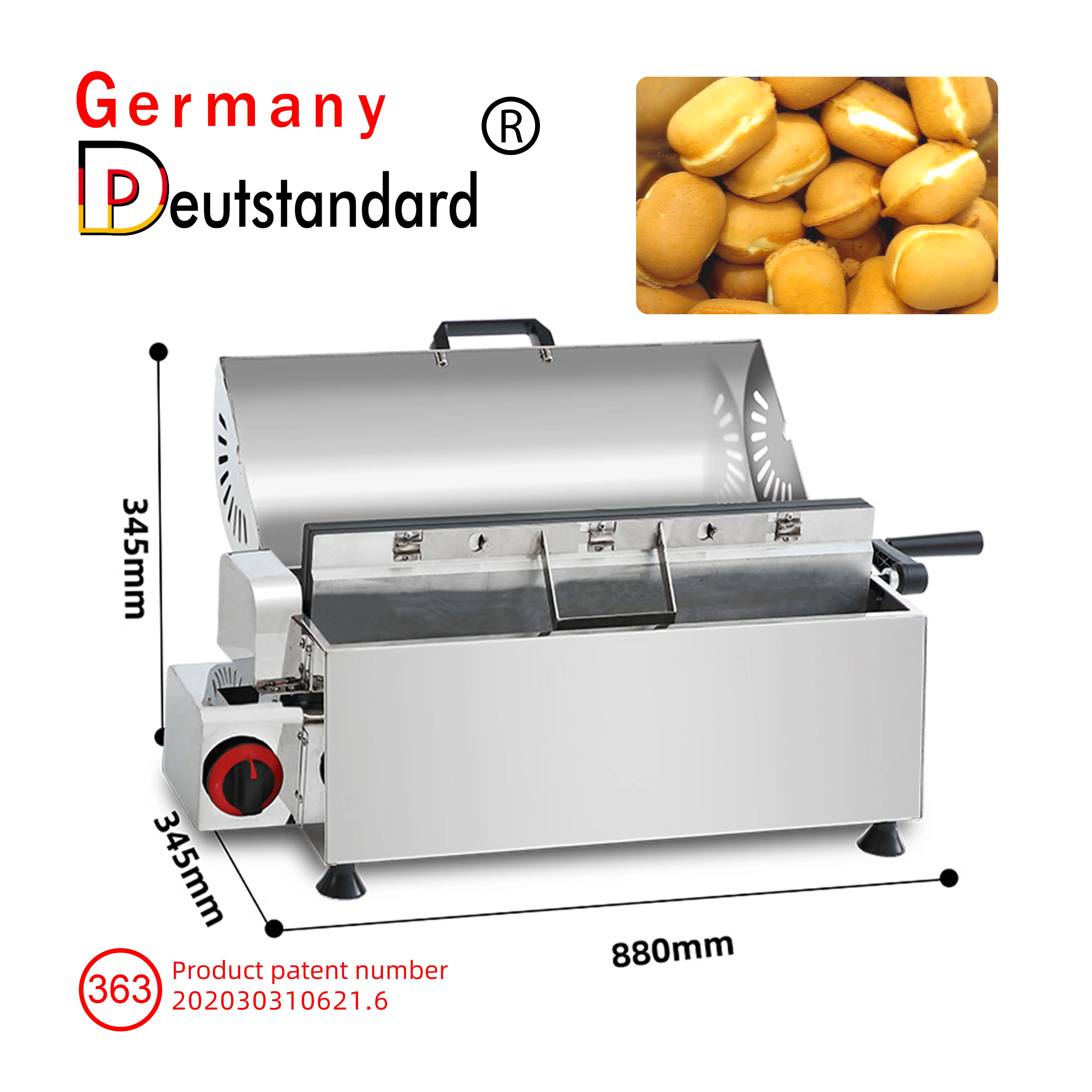 

Commercial Other Snack Machines Gas Hong Kong Bubble Style Egg Waffle Maker Machine for Sale