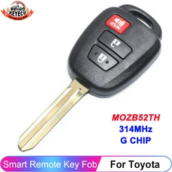 KEYECU sostituzione chiave a distanza Fob 3 pulsanti con Chip G MOZB52TH per Toyota Scion TC iQ Yaris 2014 2015 2016 314MHz