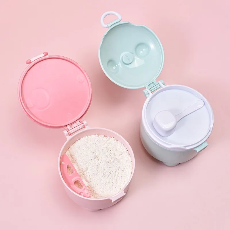 Baby Milk Powder Container Portable Sealed Moisture-Proof Cartoon Infant Milk Powder Toddle Travel Picnic Snack Feeding Box